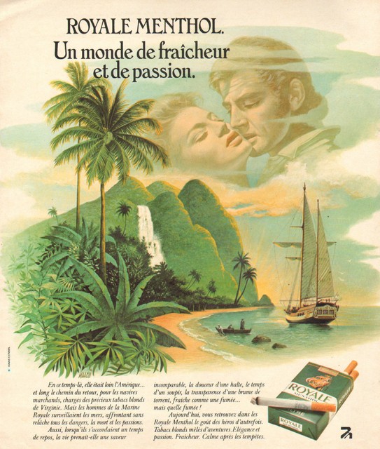 Publicite Advertising 1976 Cigarettes Royale Menthol Ebay