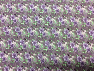 Stoff Freedom Aquarell Blumen F167 Lila 100% Baumwolle