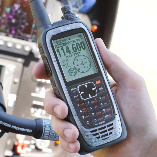 Icom IC-A25N NAV/COM VHF Airband Handheld Radio Transceiver Authorized Dealer - Image 4 of 4