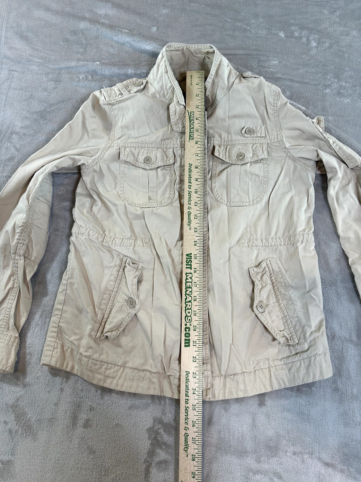 GAP JACKET CARGO WOMENS SIZE MEDIUM BUTTON DOWN K… - image 4