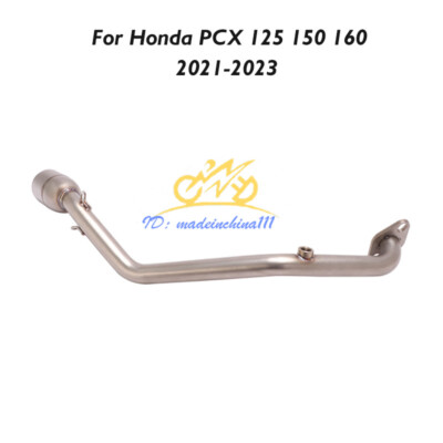For Honda PCX125 150 160 2021-2023 Full System Exhaust Header Pipe Slip On 51mm