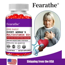 Women's Multivitamin 55+ Dietary Supplement - Immunity Bone Health 120 Capsules