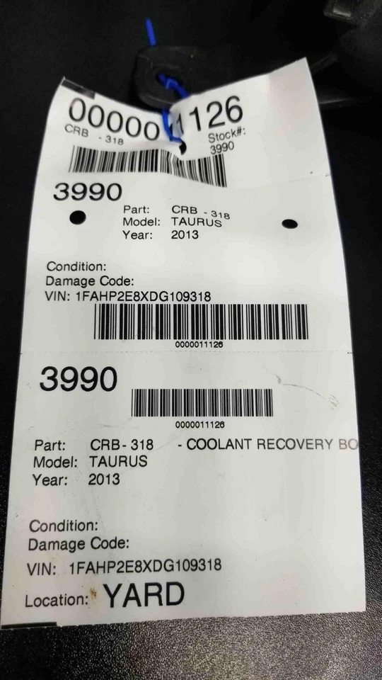 ✅ 2019 FORD TAURUS COOLANT RECOVERY BOTTLE OEM - Image 4 of 4