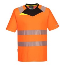 Image of Portwest DX4 Hi-Vis T-Shirt Short Sleeve Reflective DX413
