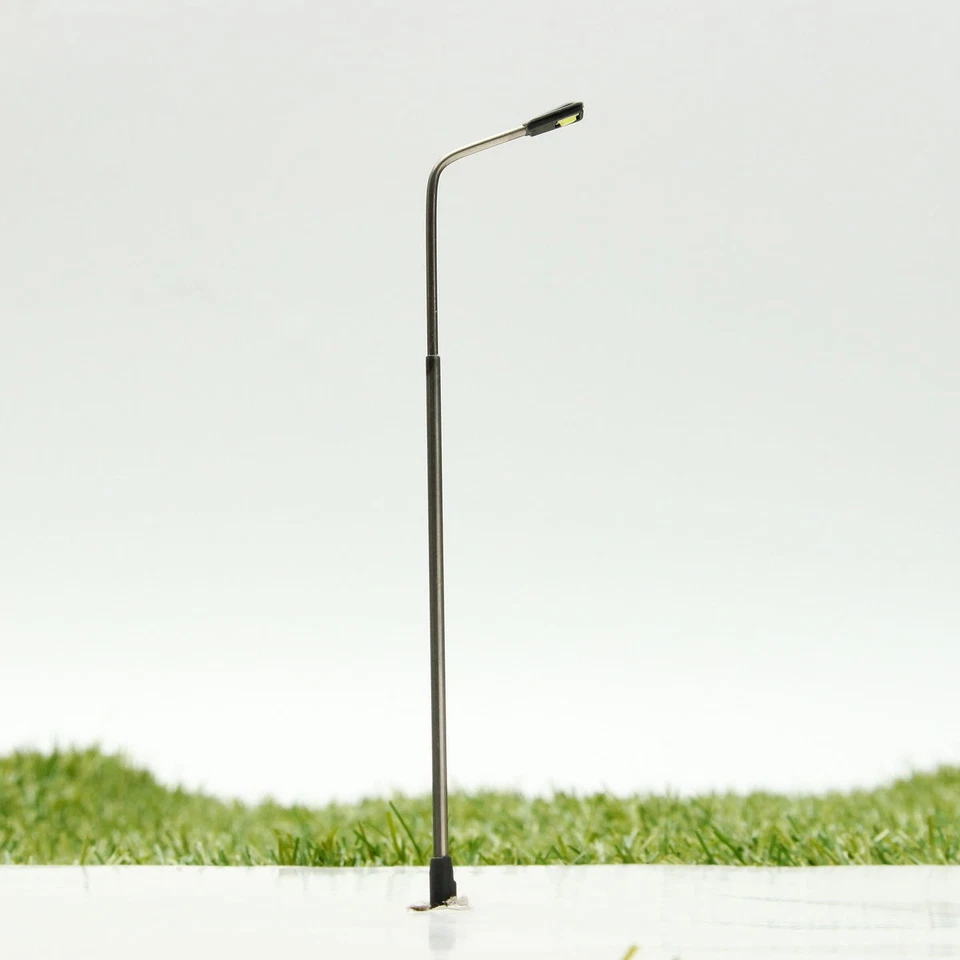 MODÉLISME LOT de 10 LAMPADAIRES de VILLE HO H110mm à LED 12V+R 510 Ω JOUEF ROCO - Immagine 2 di 4