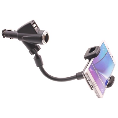 For Samsung Galaxy S24/Ultra/Plus - Charger Car Mount Holder DC Socket USB Port
