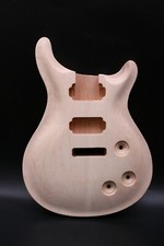 Mahogany Guitar Body Maple Cap Set In Solid Guitar Body Curved Top HH pickups