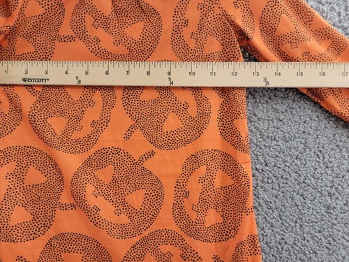 Carter's Pumpkin Print Long Sleeve Night Gown Toddler Girls 4T Orange Pullover - Picture 5 of 15