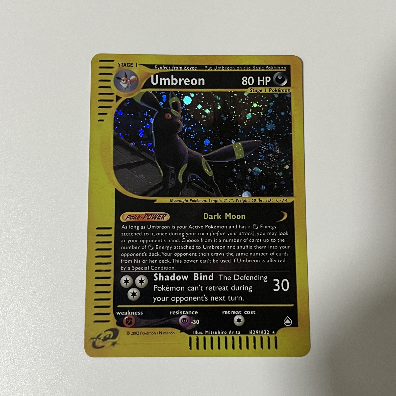 CUSTOM|Umbreon|Foil|English|DIY DisplayONLY e-Reader #2-image