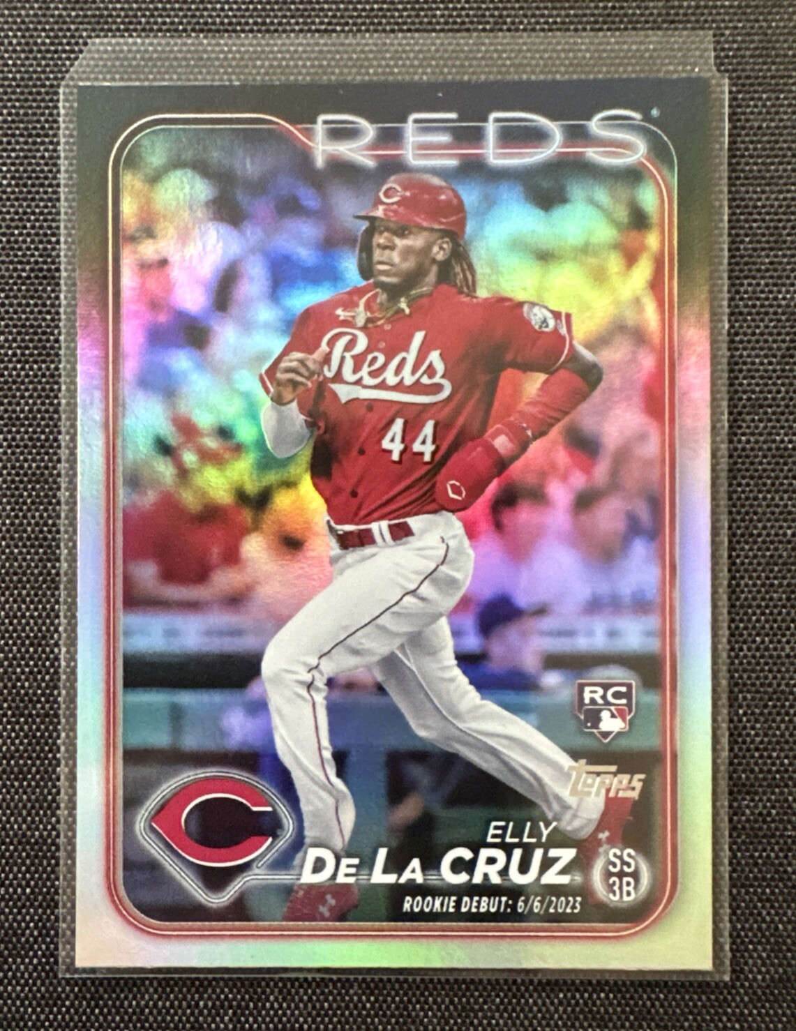 2024 Topps Update Series - Rookie Debut Elly De La Cruz #US350 Rainbow Foil (RC)
