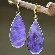 Amethyst Teardrop Earrings