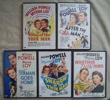 Thin Man Collection 5 DVD's Myrna Loy/William Powell Black  White Full Screen