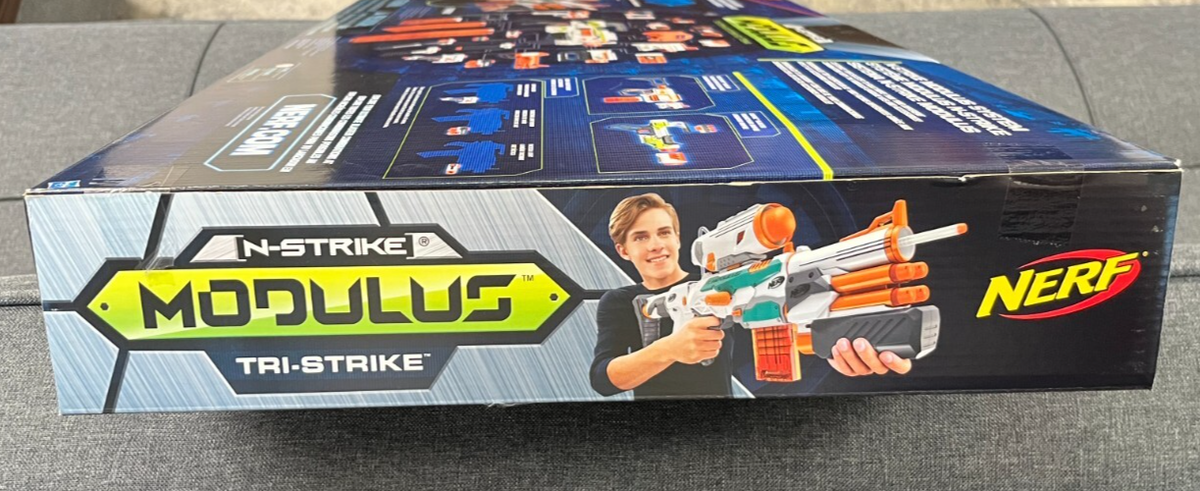 Nerf Tri-Strike N-Strike Modulus Blaster B5577 Rare Brand-New Look