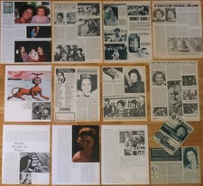 SHIRLEY TEMPLE european clippings 1930s/1980s vintage magazine articles photos