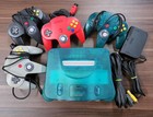 Nintendo 64 Clear Blue console REGION FREE Choice controller quantity Used