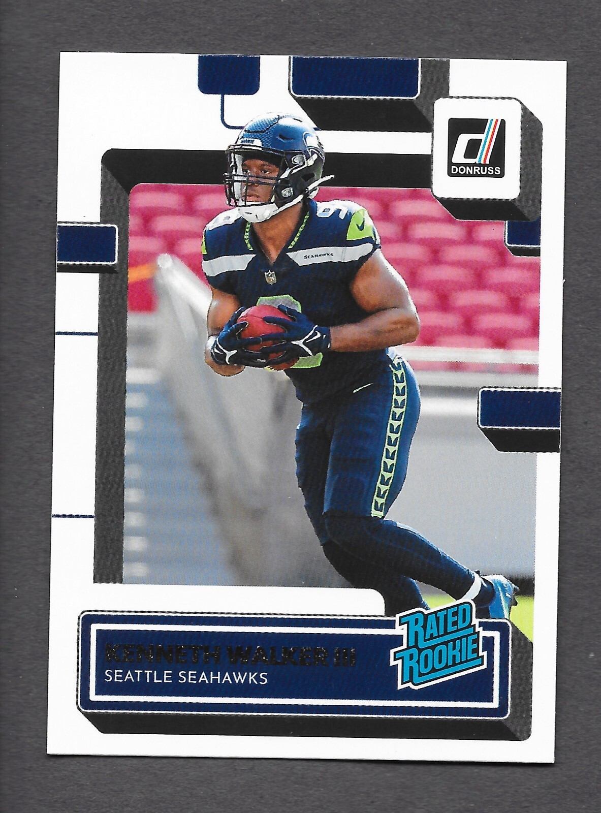 2022 Panini Donruss Kenneth Walker III Rated Rookie RC #318 Seattle Seahawks