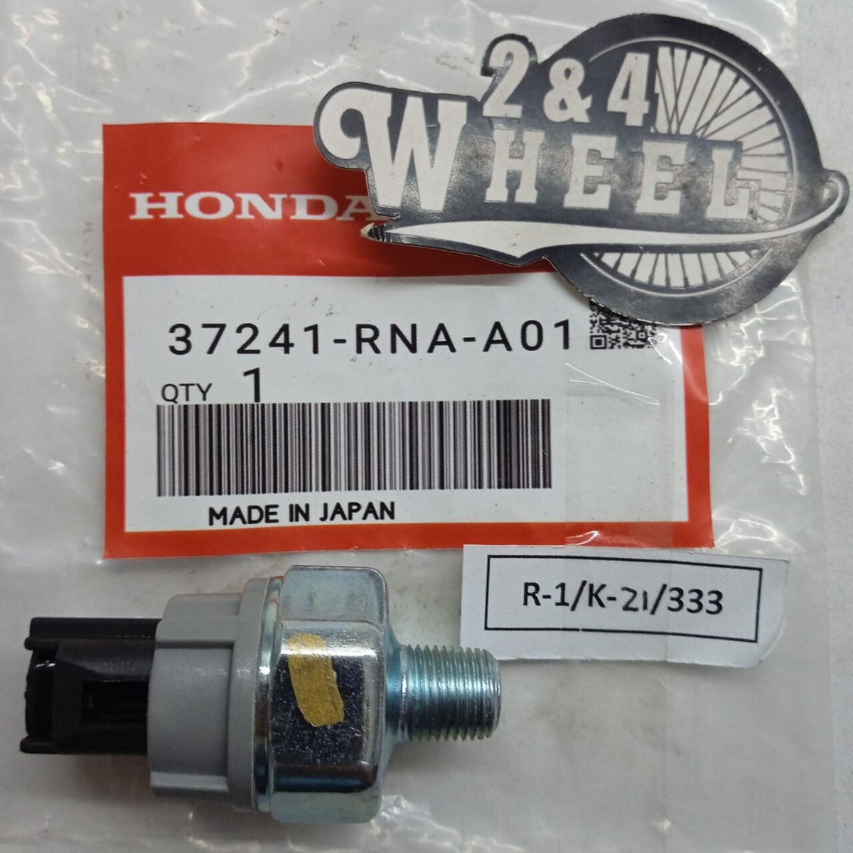Honda CR-V HR-V Civic Acura Oil Pressure Switch Assembly 37241-RNA