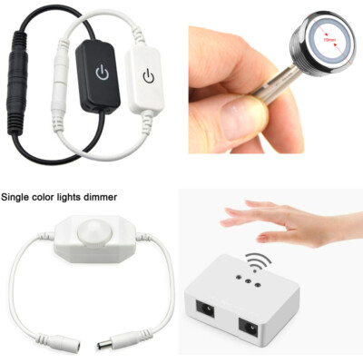 Hand Sweep/Touch Sensor Dimmer Switch for LED Strip Light DC 12V-24V ON/OFF