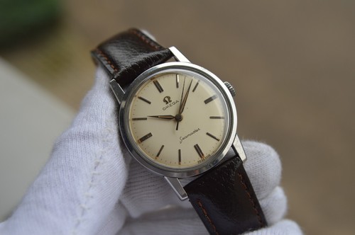 Orologio Omega Seamaster 1960 Vintage Raro Acciaio Meccanico Uomo Pelle Quadrante Raro - Foto 4 di 20