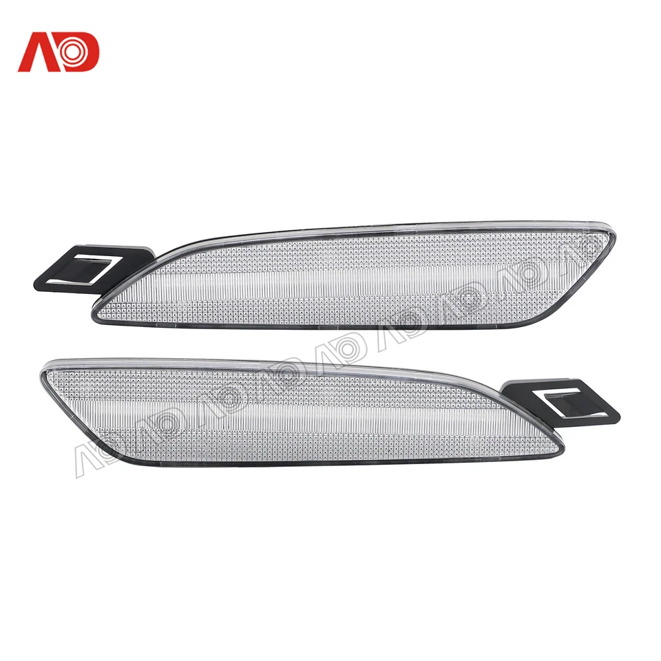 2 PIEZAS Para Porsche Panamera 2014-2016 LED Luz Marcadora Lateral Lámpara Lente Transparente Ámbar Foto 3 de 4