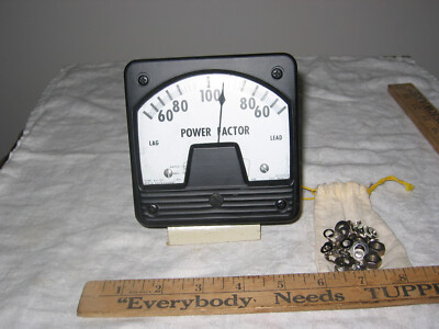 Westinghouse Power Factor Panel Mount Meter 4.25'' x 4.25''