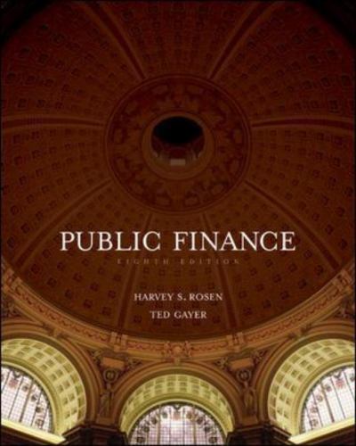 Public Finance by Rosen, Harvey S.; Gayer, Ted - Picture 1 of 1