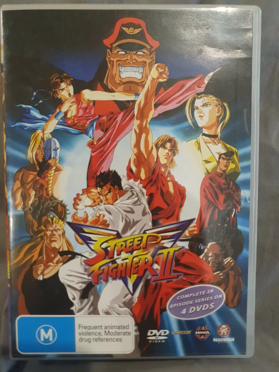 STREET FIGHTER II V DVD BOX SET COMPLETE 29 EPISODE TV SERIES CARTOON  ANIMATION