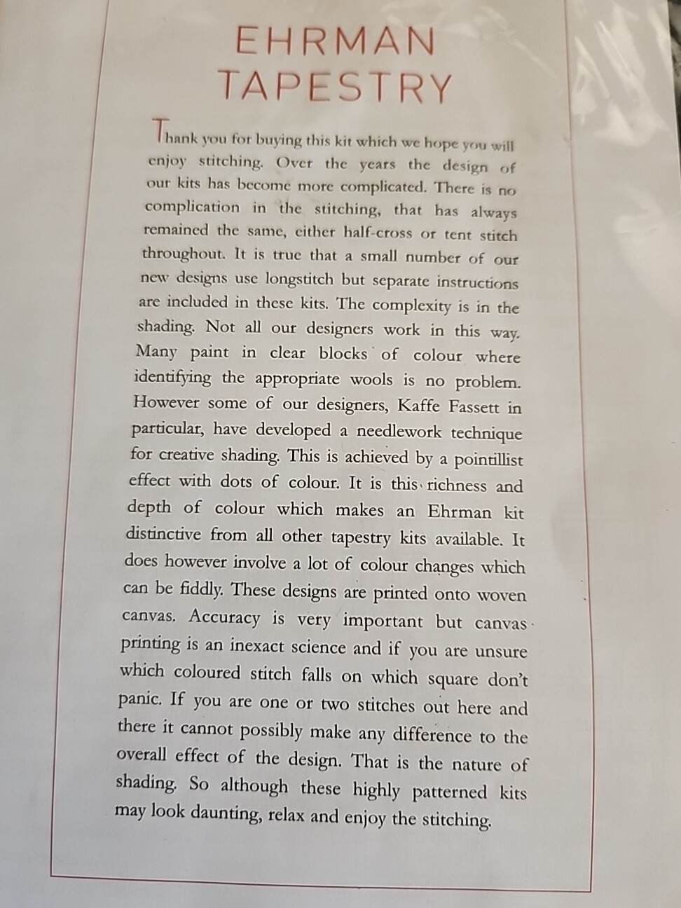 Ehrman Kits LTD Klimt Mandarin Cushion Front New Needlepoint eBay