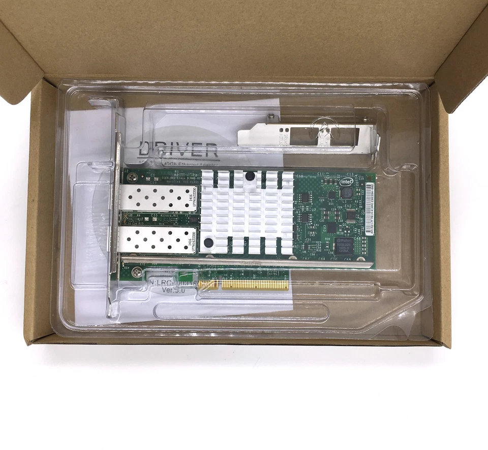 Intel X520-DA2 10 Gigabit 10GBe SFP Dual Port Ethernet Server Network Adapter - Image 4 of 4