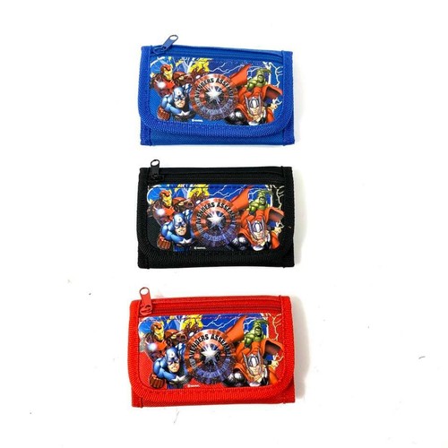 Marvel Avengers Wallet Kids Coin Bag Tri-Fold Boy Licensed Product - Picture 22 of 25