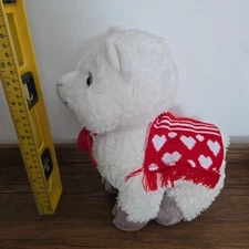 Hallmark Love Llama W/ Heart Collar & Blanket Valentines Plush  11" Long