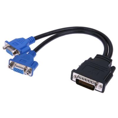 20x DMS-59 zu Dual 2 VGA Splitter Adapter Kabel Leitung HP Dell Monitor Garantie