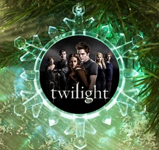 The Twilight Saga Snowflake Colored Blinking Lit Holiday Christmas Tree Ornament