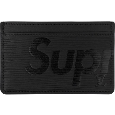 LOUIS VUITTON X-PORTE carte SUPREME semplice-EPI Nero-Taglia unica | eBay