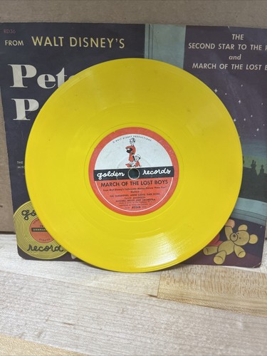 "Walt Disneys ""Peter Pan"" 78 U/min 6" Schallplatte auf Golden Records #RD36 - Anfang 1950'" - Bild 5 von 10