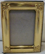 2” x 3” Slip In Photo Album Holds 40 – 2” x 3” Photos Gold Tone