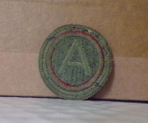WW2 US Army 3rd Army Insignia Green Back Shoulder Patch - Picture 2 of 2