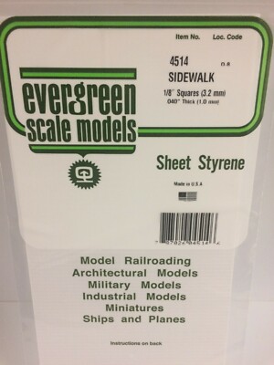 Evergreen EV4514 Bogen Karo 15x30cm 3,2mm Modell