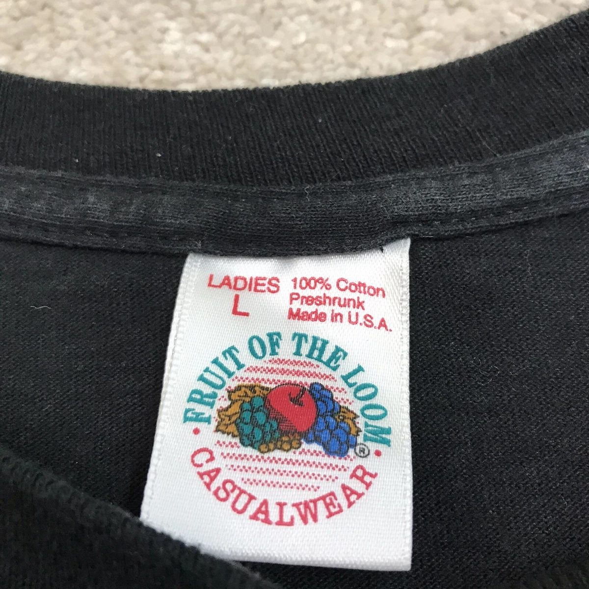 fruit of the loom 90s tag