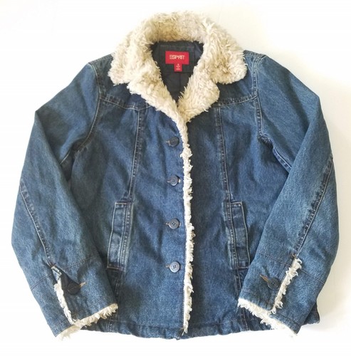 jean jacket with fluff inside