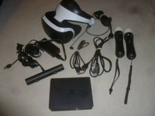 PS4 VR Sony PlayStation 4 Head Set with All Connections Camera and controllers