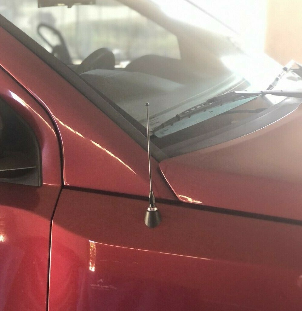 7" Black Stainless Antenna Mast Power Rod Radio AMFM for DODGE DURANGO