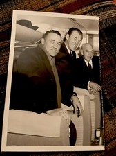 1950S JACQUES PLANTE NHL HOCKEY PHOTO BUTCH BOUCHARD GOALIE MONTREAL CANADIENS