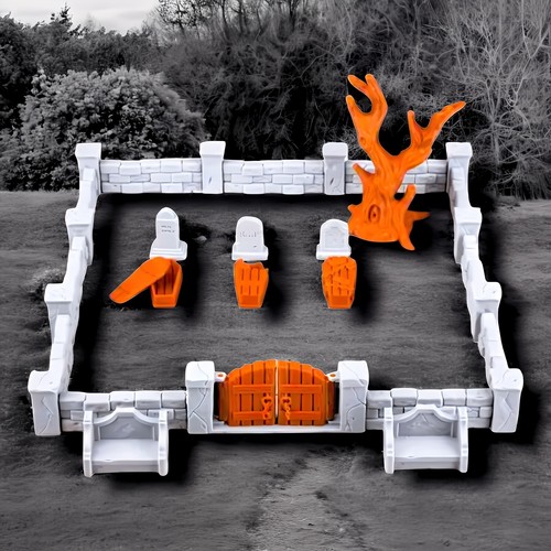 1x GRAVYARD ENTRYWAY - BONES REAPER Minifigure Rpg Porta - Foto 8