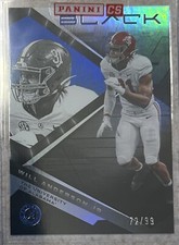 Will Anderson 2023 Panini Chronicles Black Draft Picks Blue Foil RC #72/99