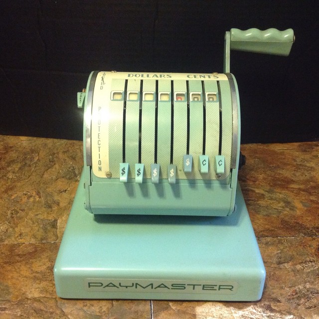 VINTAGE PAYMASTER SERIES X900 CHECK WRITER WORKS! eBay