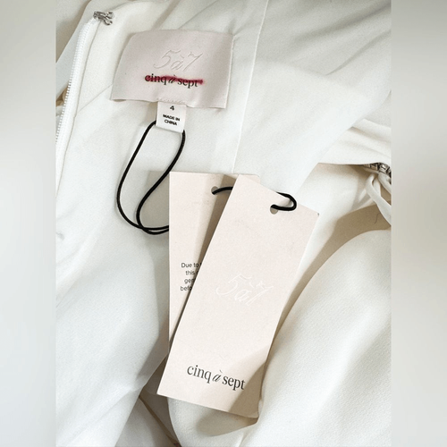 Cinq a Sept Emmie Gown in Ivory Size 4 - Picture 15 of 15