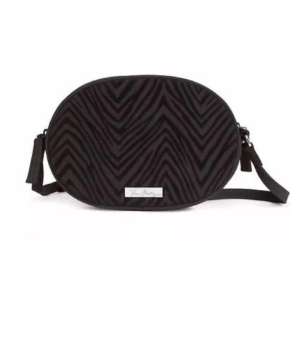 Vera Bradley Zebra Flock Crossbody Bag in Classic Black with Zebra NWT