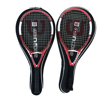 Lot of 2 WILSON NCODE N5 OVERSIZE TENNIS RACQUET 4 4" 1/2 3 4" 3/8 w/ Case