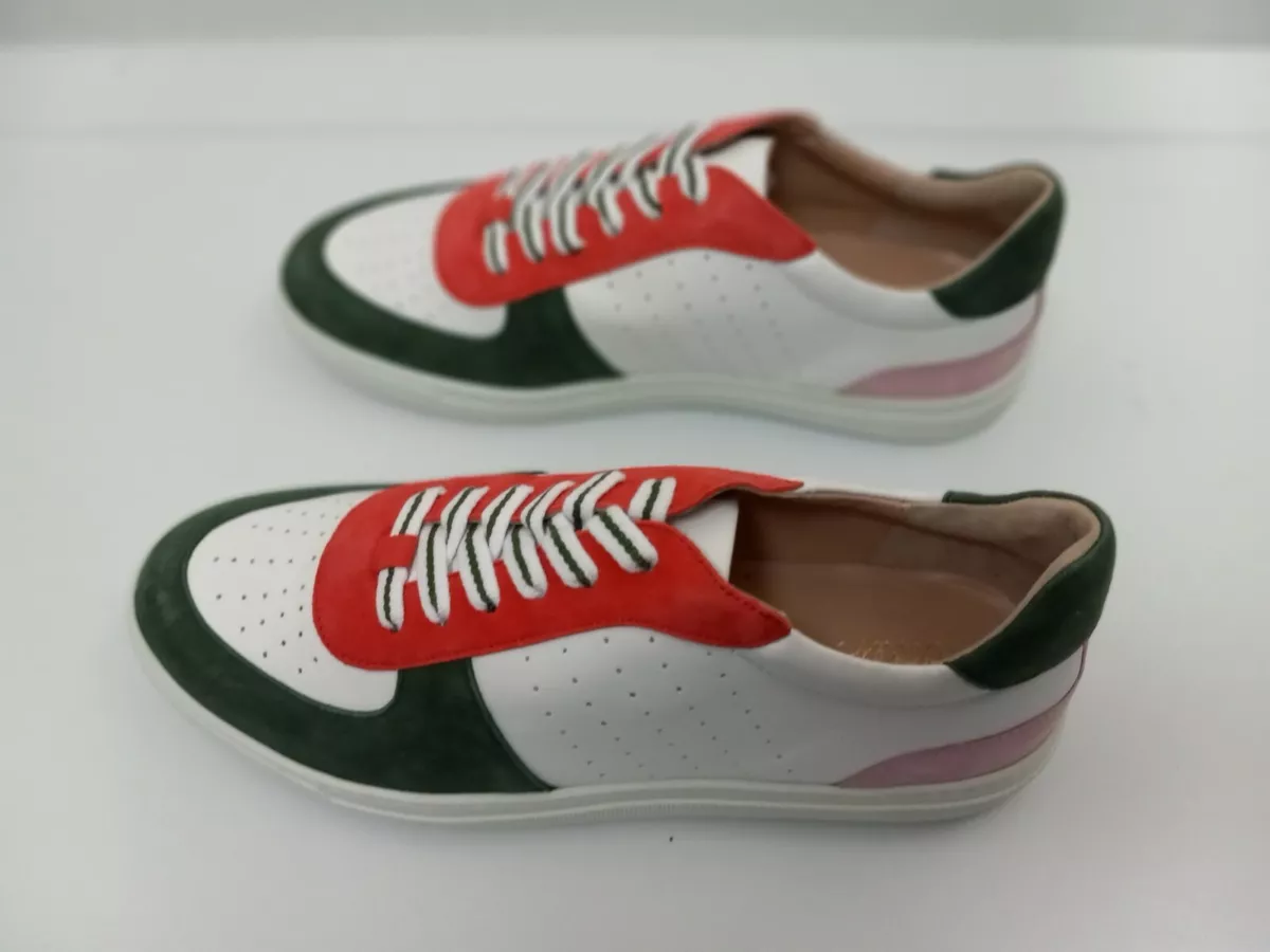 Boden Women s sz Euro 41 US 10.5 Lace up Leather Sneakers NEW